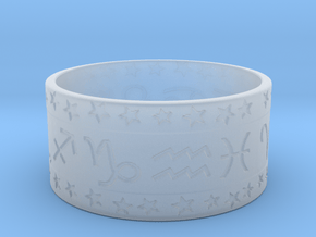 Zodiac ring (+3 intelligence) in Clear Ultra Fine Detail Plastic