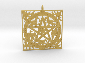 Croatian interlace pendant (+8 intelligence) in Tan Fine Detail Plastic