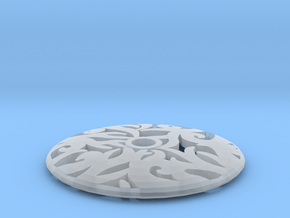 Drop Spindle Whorl--Curves in Clear Ultra Fine Detail Plastic