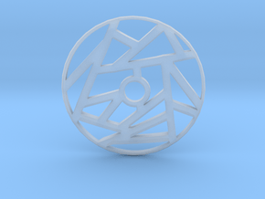 Drop Spindle Whorl--Linear in Clear Ultra Fine Detail Plastic