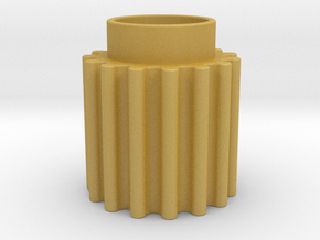 Round Tooth Gear in Tan Fine Detail Plastic