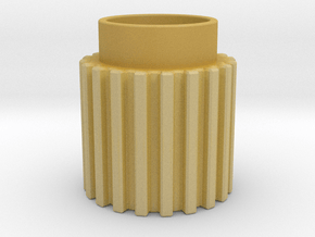 Chamfer Tooth Gear in Tan Fine Detail Plastic