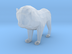 Lion in Clear Ultra Fine Detail Plastic