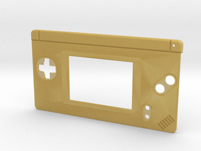 Gameboy Macro Faceplate (for DS Lite) - 2 Buttons in Tan Fine Detail Plastic