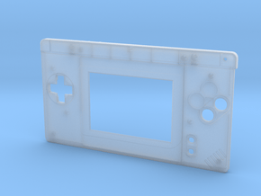 Gameboy Macro Faceplate (for DS Lite) - 2 Buttons in Clear Ultra Fine Detail Plastic