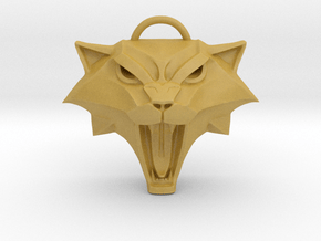 The Witcher: Cat school medallion (plastic) in Tan Fine Detail Plastic