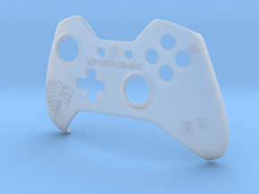 Xbox One "Winter is Coming" Controller Faceplate in Clear Ultra Fine Detail Plastic