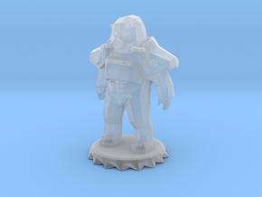 Power Armor Low-Poly in Clear Ultra Fine Detail Plastic