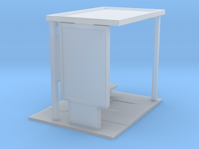 28mm Bus Shelter base for modern era/ near future  in Clear Ultra Fine Detail Plastic