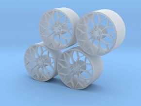 Huracan Performance wheels in Clear Ultra Fine Detail Plastic