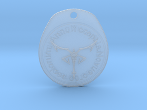Resident Evil 4: Los Illuminados medal in Clear Ultra Fine Detail Plastic