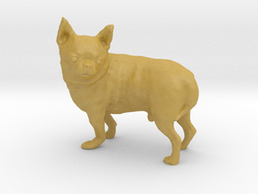 Scanned Chihuahua Dog -892 in Tan Fine Detail Plastic
