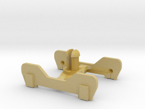 FR-style bogie without coupling in Tan Fine Detail Plastic