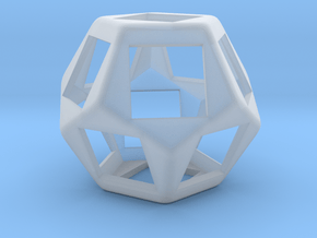Fidget Dodecahedron for Cherry MX switches rev.2,  in Clear Ultra Fine Detail Plastic