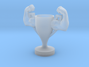 Trophy Arm Strong Muscle in Clear Ultra Fine Detail Plastic