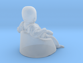 baby boy - 6CM High in Clear Ultra Fine Detail Plastic