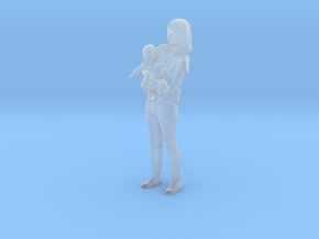 Mother and son - 369 in Clear Ultra Fine Detail Plastic