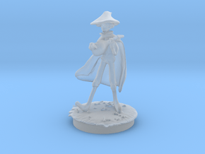 Roland the bard in Clear Ultra Fine Detail Plastic