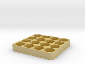 E Juice Holder/Stand 16 60ML Slots in Tan Fine Detail Plastic