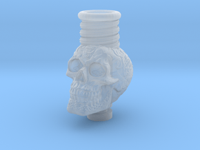 Skull 510 Drip Tip in Clear Ultra Fine Detail Plastic