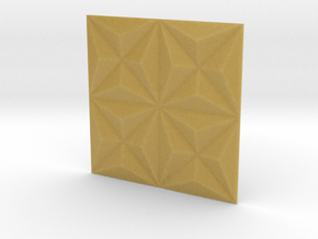3d Tile_1_metal in Tan Fine Detail Plastic