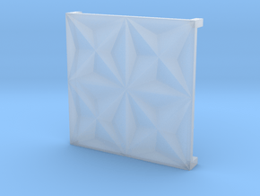 3d tile_1_porcelain in Clear Ultra Fine Detail Plastic