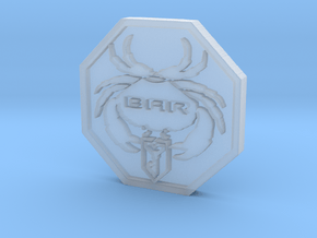BAR Crab Logo Coin in Clear Ultra Fine Detail Plastic
