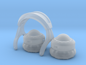 Pocket full headphones - (Assembled version) in Clear Ultra Fine Detail Plastic