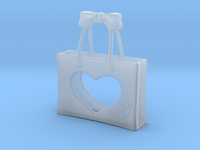 Shopping Bag in Clear Ultra Fine Detail Plastic