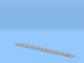 160 N-Scale Footboards in Clear Ultra Fine Detail Plastic