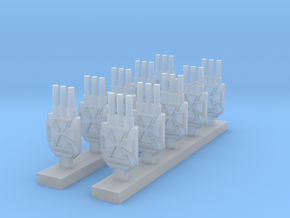 Iron Cross Turrets in Clear Ultra Fine Detail Plastic