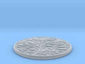 Tree Coaster in Clear Ultra Fine Detail Plastic