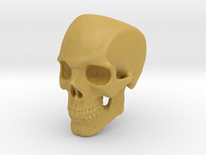 Human Skull Ring size 12 in Tan Fine Detail Plastic