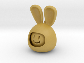 emoji RABBIT  in Tan Fine Detail Plastic