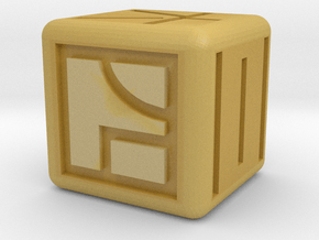 kanji dice in Tan Fine Detail Plastic