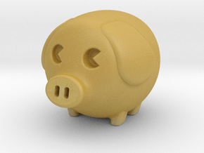mini piggy in Tan Fine Detail Plastic