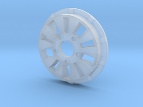 sawtooth beatlock wheels 2.0, part 1/3 front in Clear Ultra Fine Detail Plastic