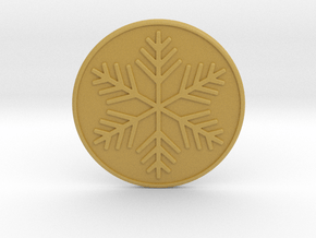Snowflake Coaster in Tan Fine Detail Plastic