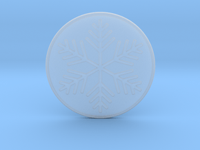 Snowflake Coaster in Clear Ultra Fine Detail Plastic