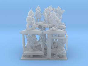 SHAFTED: Resplendent Red Gnomes Frosted in Clear Ultra Fine Detail Plastic
