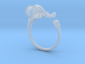 Elephant Ring in Clear Ultra Fine Detail Plastic