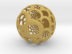 Lg Sphere in Tan Fine Detail Plastic