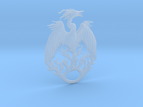 The Mythical Phoenix in Clear Ultra Fine Detail Plastic