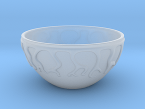 Cereal Bowl in Clear Ultra Fine Detail Plastic