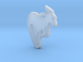 Kangaroo Pendant in Clear Ultra Fine Detail Plastic