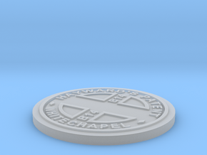 1:9 Scale Customizable Hayward manhole cover in Clear Ultra Fine Detail Plastic