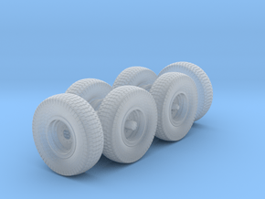 1/48th Chevy LRDG Sand Tyres  in Clear Ultra Fine Detail Plastic