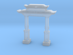 chinese "welcome" ark doorway in tabletop scale in Clear Ultra Fine Detail Plastic