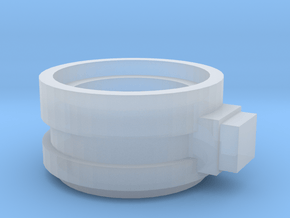 Supressor Turret ring extender weapon mount in Clear Ultra Fine Detail Plastic