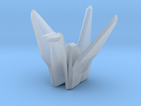 Origami Crane - Small in Clear Ultra Fine Detail Plastic